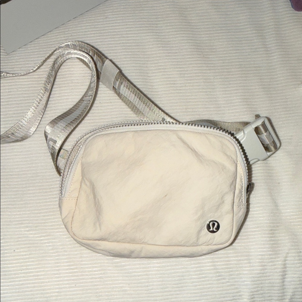 Lululemon Cream Belt Bag